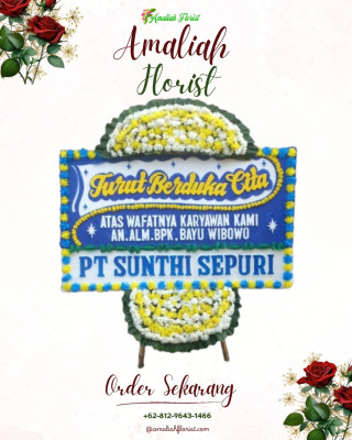 Papan Bunga Duka di Gununggempol